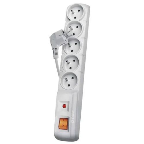 Emos P53876, 5 sortie(s) CA, 10 A, 5 m, Gris, 330 mm, 54 mm