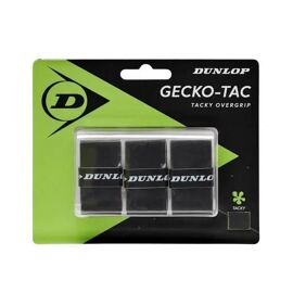 Overgrip - Dunlop - Gecko - Noir - 12 Pièces - Technologie Gecko-Tac