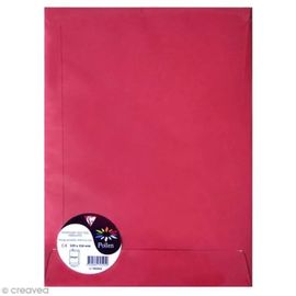 Enveloppe A4 - Clairefontaine - Pollen - 229 X 324 Mm - 120 G - Rouge Groseille - 5 Pcs