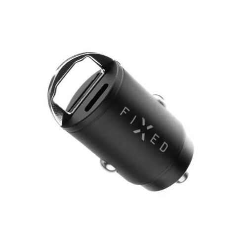 Chargeur De Voiture Fixed Avec Sortie Usb-C Et Usb-A Dans Un Design Miniature, Support Pd Et Qc 3.0, 30w, Noir