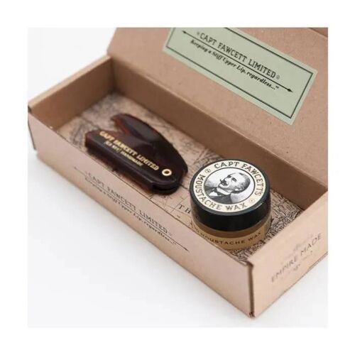 Coffret Cadeau Cire Moustache Et Peigne Captain Fawcett 