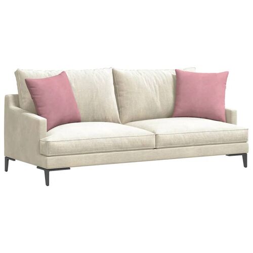 Vidaxl Coussins De Canapé 2 Pcs Rose 45 X 45 Cm