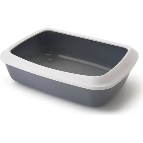 Biozoo - Bac À Litière Avec Bord 50 Cm Pour Chat - Gris - Petit - Adulte