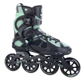Patins À Roulettes - Tempish - Ezza - Aluminium/Nylon - Vert/Noir - Roues 90 Mm 85a