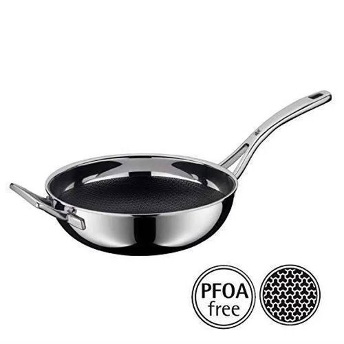 Wmf Profi Resist Wok, Ø 28 Cm, Revêtement Couche De Tissu, Structure Nid D'abeille, Poignée En Plastique, Induktionsgeeignet, Back