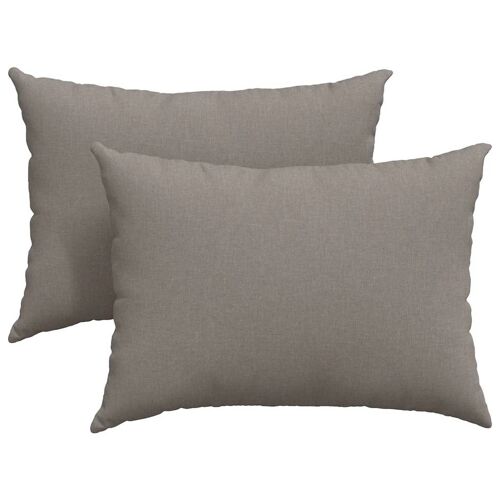 vidaXL Coussins de canapé Taupe tissu