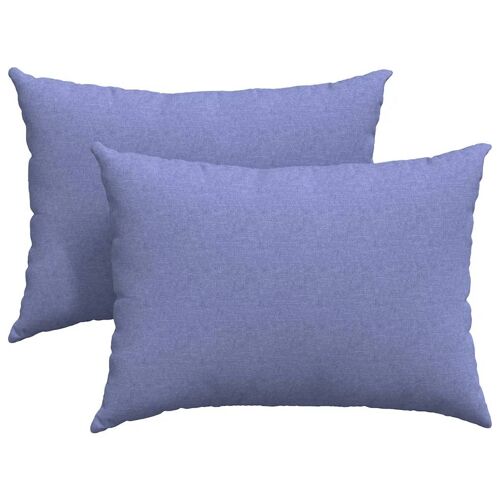 vidaXL Coussins de canapé Bleu tissu