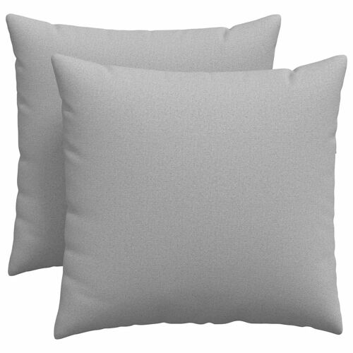 vidaXL Coussins de canapé Gris tissu