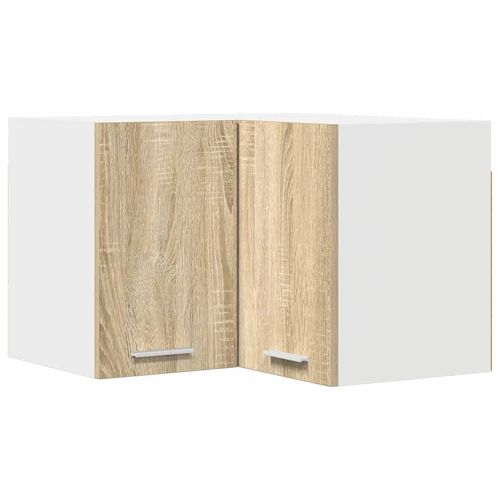 vidaXL Armoire suspendue Riga Chêne Sonoma et Blanc 57 x 57 x 40 cm