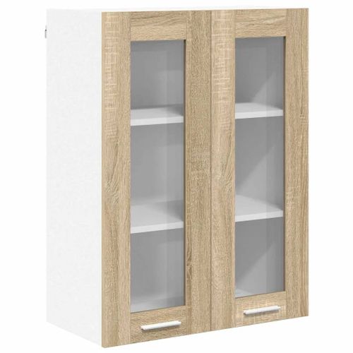 vidaXL Armoire suspendue avec porte Riga Chêne Sonoma 60 x 31 x 80 cm