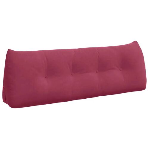 Vidaxl Coussin De Dos Bordeaux 140 X 24 X 50 Cm Velours