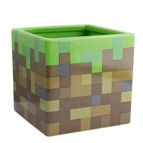 Pot De Fleurs - Paladone - Minecraft - Céramique - 13 Cm - Rond