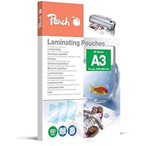 Pochettes De Laminage A3 - Peach - Ppr080-01 - 80 Mic - Brillant - Set De 25