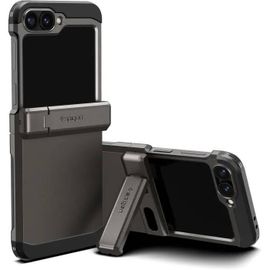 Coque - Spigen - Tough Armor Pro - Compatible Samsung Galaxy Z Flip 6 - Gunmetal - Antichoc