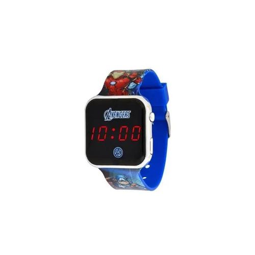 Montre Led - Avengers - Enfant - Argent - Bleu - Digital