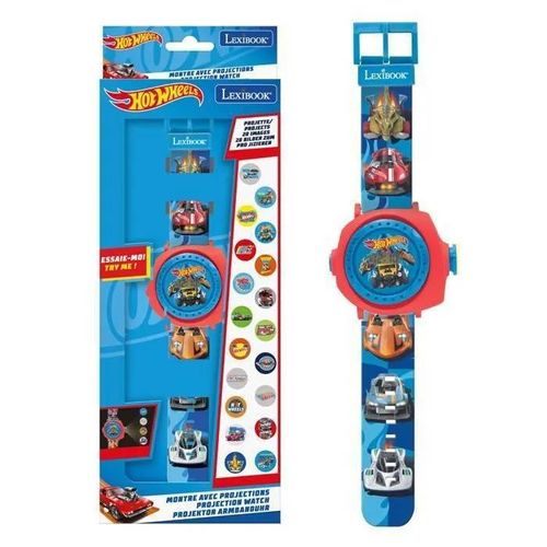 Montre - Lexibook - Hot Wheels - Projete 20 Images - Bracelet Ajustable - Affichage Digital