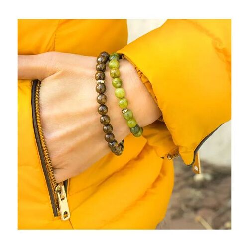 Bracelet En Perles De Bronze Mink127/20
