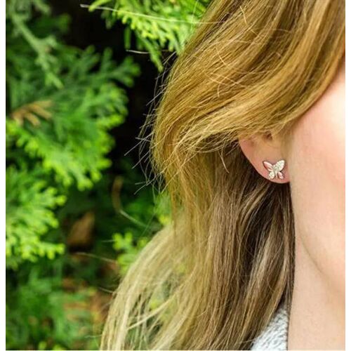 Boucles D'oreilles - Beneto - Agup2614 - Argent 925 - Bicolore - Zirconium
