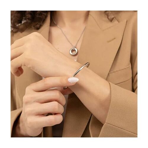 Bracelet Minimaliste En Acier Massif Live 1580685
