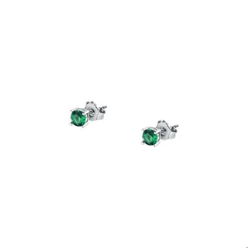Boucles D'oreilles En Argent 925/1000 Recyclé Et Zircon - Saiw176