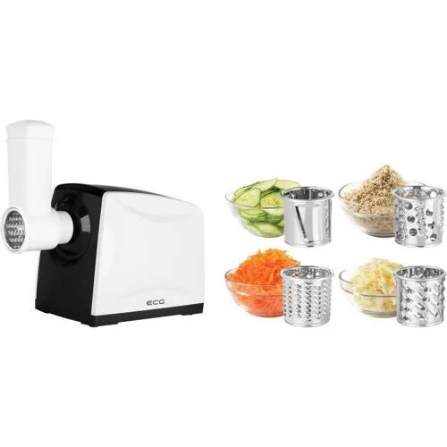 Hachoir à viande - ECG - MG 2510 - 1200 W - Accessoires à saucisse - Râpe à légumes