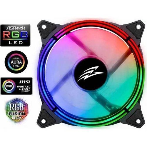 Refroidissement - ventilation - watercooling Evolveo - RGBFAN12RS - Ventilateur 12RS 120 mm, anneau ARGB, esclave