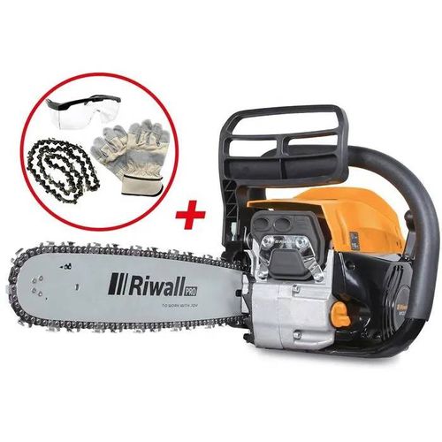 RIWALL PRO Tronçonneuse a essence RPCS 5140 SET