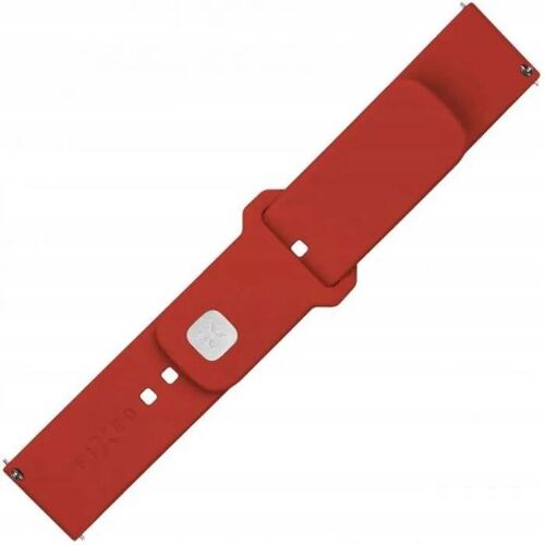 Fixed Bracelet sport fixe à attache rapide 22 mm pour montre connectée | 160-235 mm | Rouge | Silicone