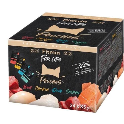 Fitmin For Life Sachets De Nourriture Pour Chats Multipack 24 × 85 G