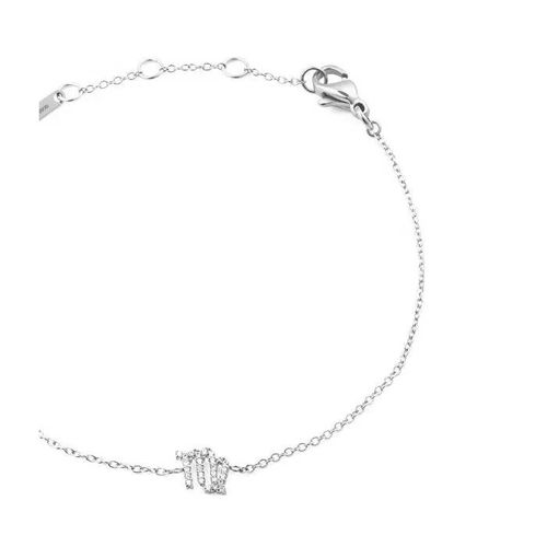 Bracelet Vierge En Cristal Du Zodiaque Avec Chaîne En Acier Dw00400936