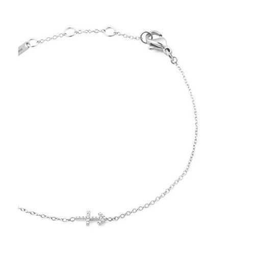 Bracelet Chaîne En Acier Signe Du Zodiaque Sagittaire Cristal Dw00400939