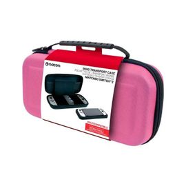 Nacon Pochette de transport rigide ¿ Compatible Nintendo Switch 2, OLED & Lite | Coloris rose