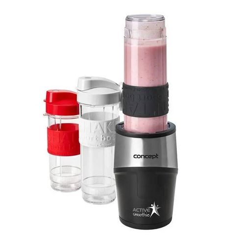 CONCEPT SM3385 smoothie maker ACTIVE SMOOTHIE , trois récipients, 500 W, noir