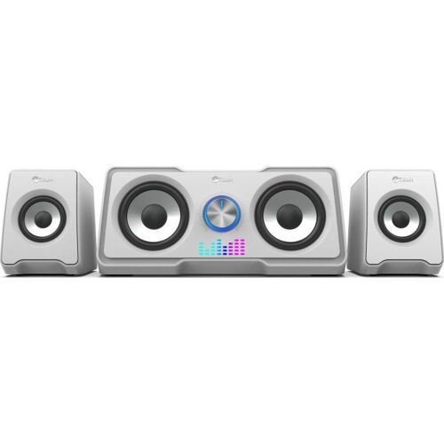 Haut-parleurs - C-TECH - SPK-16WH - 16W - Blanc - Rétroéclairage RVB