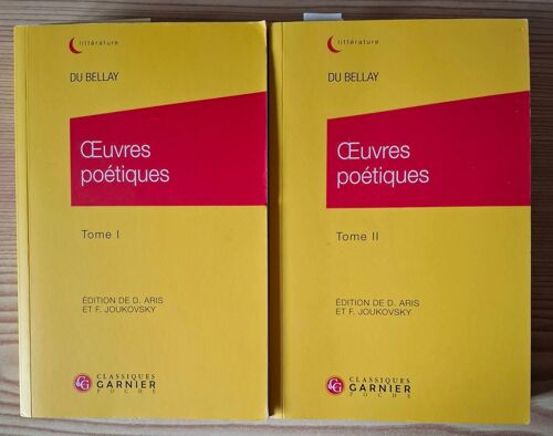 Du Bellay - Oeuvres Poétiques - 2 Volumes