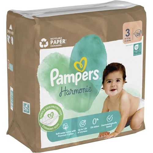 Pampers Harmonie Nappies Vel. 3 (28 Ks)