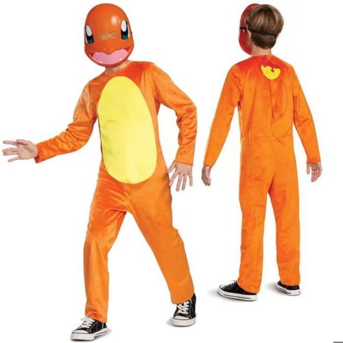 Pokemon Charmander Carnaval Déguisement Orange 109-126 Cm (4-6 Ans)