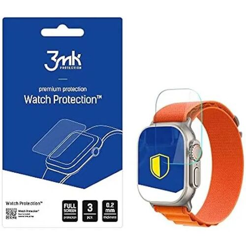Protection D'écran - 3mk - Apple Watch Ultra - Anti-Rayures - Transparente - 3 Pièces