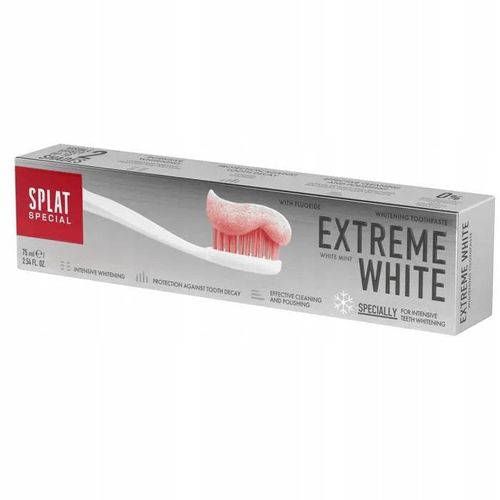 Dentifrice Blanchissant - Splat Special Extreme White - 75 Ml - Sans Parabène - Haleine Fraîche 
