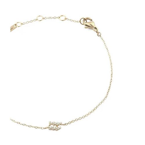 Bracelet Du Zodiaque En Cristal Du Verseau Plaqué Or Dw00400917