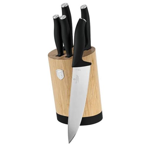 Berlingerhaus Set De Couteaux Avec Support Bamboo 6 Pcs Matte Black Collection Bh-2753