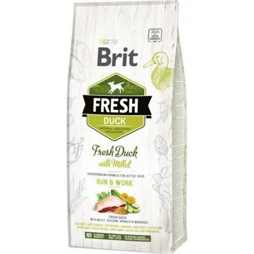 Canard Croquette Chien Brit Fresh Adult 12kg L'unité De 1.0kg