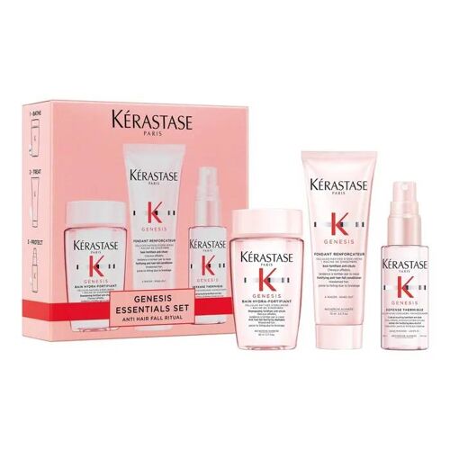Coffret Kérastase - Genesis Essentials Set - Bain Hydra-Fortifiant + Fondant Renforçateur + Défense Thermique 