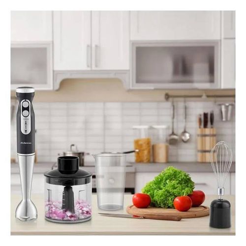 Mixeur plongeant - ROHNSON - R-5744 - 1000 W - 9 vitesses - Hachage, fouet, mixage