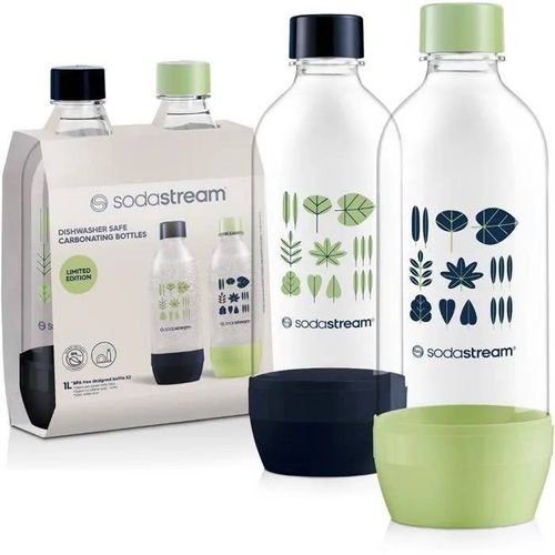 Bouteille Sodastream - SODASTREAM - Jet - 2 x 1 L - Vert / Marine - Plastique