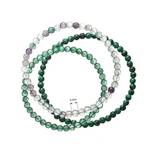 Set De Bracelets En Perles Minérales 43043.3 Vertes