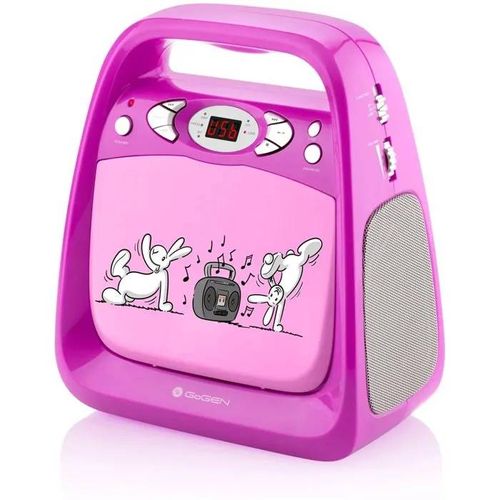 CD KARAOKE - GOGEN - Bob et Bobek - Bluetooth - Microphone inclus - Rose