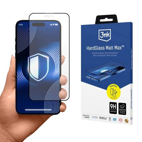 Film Protecteur - 3mk Protection - Iphone 15 Pro - Verre Trempé - Finition Mate - Résistant Aux Rayures