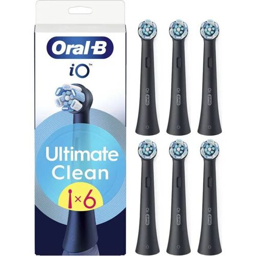 Têtes de brosse à dents - ORAL-B - iO Ultimate Clean - 6 pièces - Noir - Pour adultes