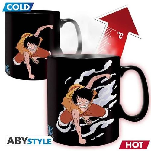 One Piece - Mug Heat Change - 460 Ml - Luffy & Ace